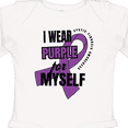 thumbnail image 4 of Inktastic I Wear Purple for Myself Cystic Fibrosis Awareness Boys or Girls Long Sleeve Baby Bodysuit, 4 of 5