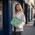thumbnail image 6 of FORMRS 13-13.3 inch Laptop Sleeve Case Soft Carrying Quilted Computer Bag Cover, Green American Footballs, 6 of 7