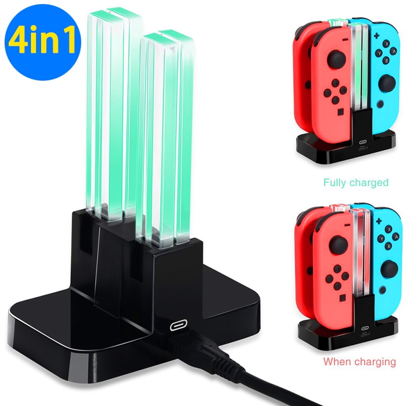 Nintendo Switch JoyCon Charging Dock YOYOL 4 in 1 JoyCon Charger