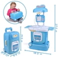 thumbnail image 2 of Kids Doctor Set – 15 Pieces Kid's Medical Pretend Clinic On Wheels - Easy to Store and Carry for Girls & Boys – Small Suitcase, 2 of 8