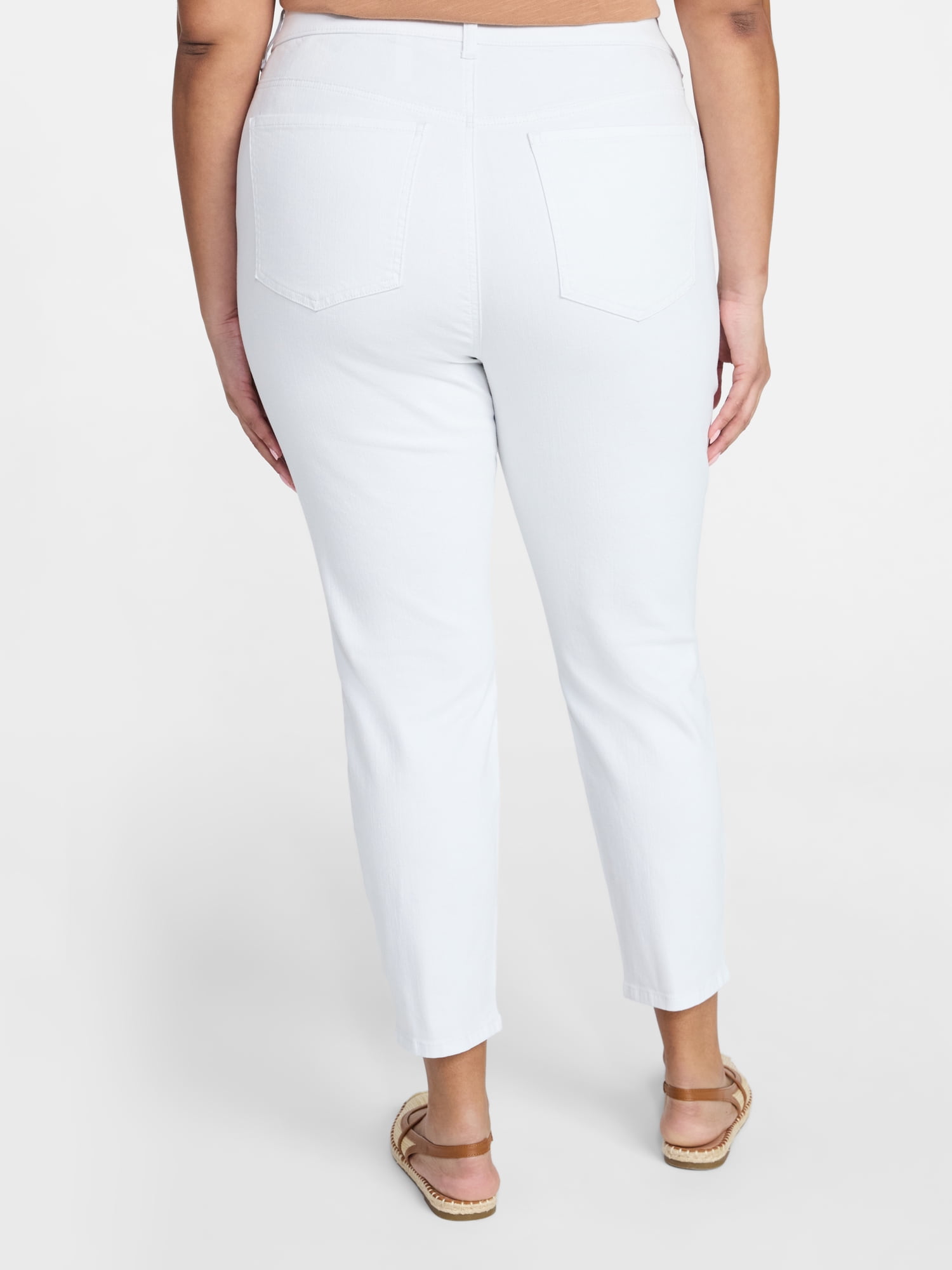 Terra & Sky Women's Plus Signature Pull On Skinny Jegging Pants with Control Panel, Sizes 0X-5X