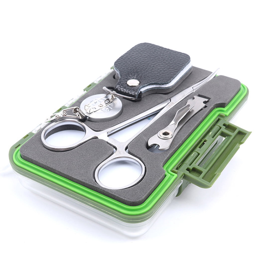 Carp Fishing Tackle Tools in Box, Fishing Accessories Kit Including Forceps & Retractor & Nipper & Fly Fishing Box