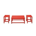 thumbnail image 4 of Paradise 3-Piece Set Outdoor Patio Adirondack Coffee Table and Square Side Table, 4 of 10