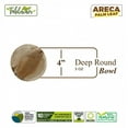thumbnail image 2 of Round Desert Bowls – 2oz.-6 oz.|Bio Mart Leaf Plate|Natural, Eco-friendly,Re-usable, Backyard Compostable Biodegradable, Disposable|Theme Party, Wedding |Round Bowls | Pack of 10, 50 or 100, 2 of 4