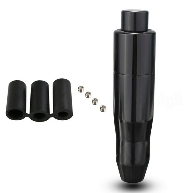 Transemion Shift Knob Gear Stick Aluminum with Button Refit Tools Supplies Cars Press Business General Knobs Buttons Metal