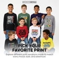 thumbnail image 2 of Brooklyn Vertical Boys' Long Sleeve Crew Neck T-Shirts, 4-Pack, Sizes 6-20, 2 of 7