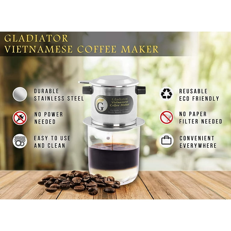 Fire-Maple Orca Vietnamese Coffee Filter Set Stainless Steel Vietnam  Dripper Coffee Maker Reusable Cup Drip for Camping Outdoor