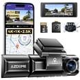 thumbnail image 1 of Dash Cam AZDOME M550 Max 4K+1080P+2.5K de 3 canales con GPS de 64 GB, 1 of 9