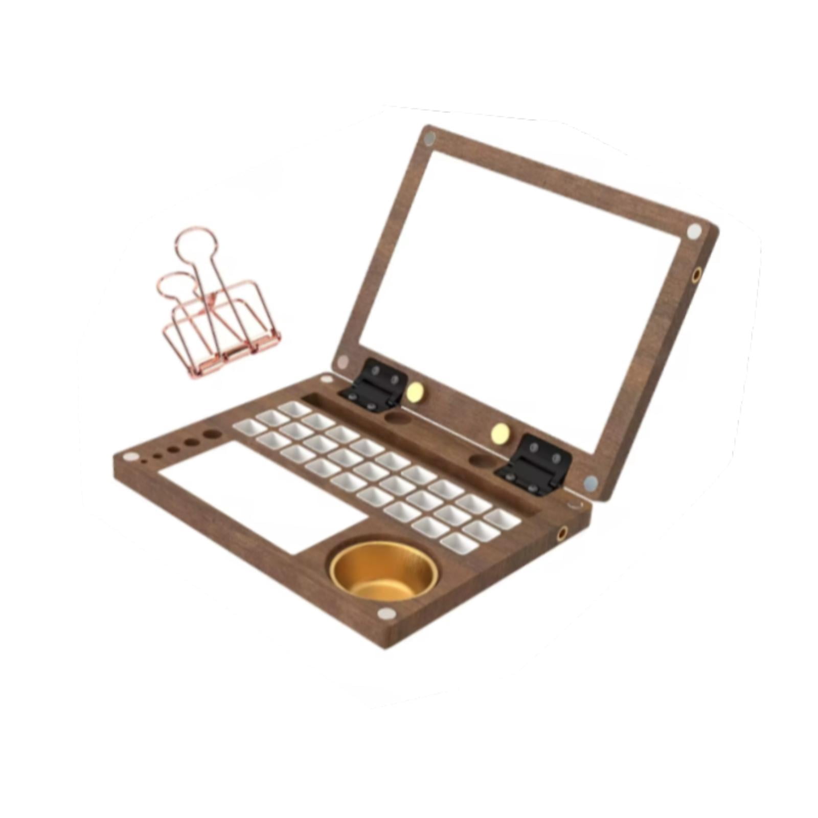 Abbraccia Watercolor Palette Paint Box Wooden Watercolor Paint Storage Box for Oil Paint Pigments Portable Travel Paint Case Paint Tray
