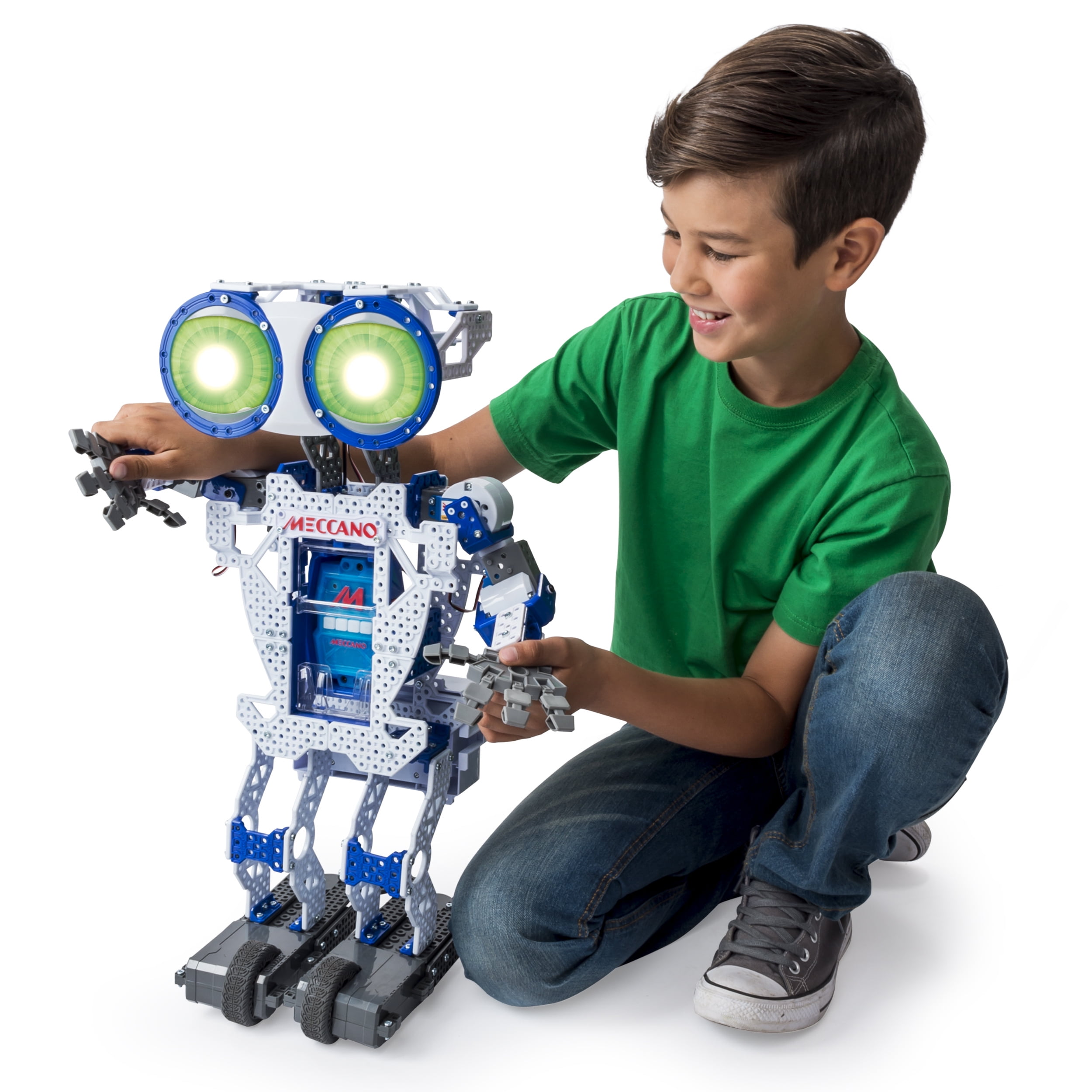 Мальчик купил робота. Робот Меккано Меканоид. Meccano Erector Meccanoid g15. Электронный конструктор робот Meccanoid XL 2.0. Необычные игрушки для мальчиков.