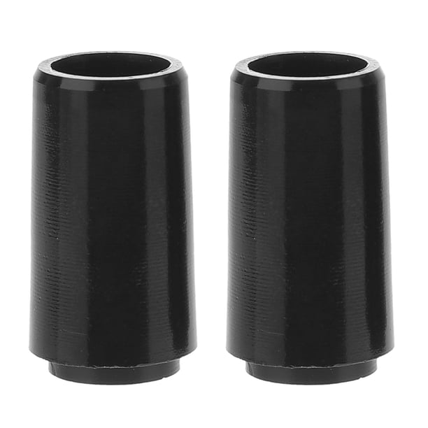 2 piezas de férulas de plástico para palos de para puntas de 0.355 pulgadas Punta de hierro Reemplazos de férula de manga de (negro)