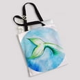 thumbnail image 2 of PKQWTM Watercolor Mermaid Tail Circle Canvas Shoulder Bags Handbags Tote Bags Shopping Bag, 2 of 2