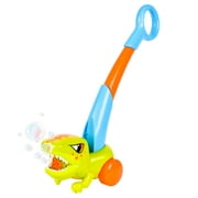 Play Day Dino Push Bubble Blower, Includes 4oz Bubble Solution