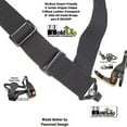 thumbnail image 3 of Holdup Suspender Company No-Buzz Airport Friendly Suspenders (Black 2" Hip), 3 of 4