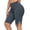 Dark Gray, variant on Womens Plus Size Yoga Shorts, Solid Color High Waist Hip up Side Split Fitness Sport Shorts Red 5XL