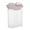 Pink #5, variant on Airtight Food Storage Containers with Lids | Stackable Kitchen Organizer for Dry Food, Pet Treats & Pantry | Transparent Plastic Design