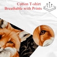 thumbnail image 2 of Fox White 100% Cotton T-Shirt for Men - Casual Summer Tee with Classic Fit - Comfortable and Breathable Fabric - Lightweight Short Sleeve Shirt for Everyday Wear, 2 of 5