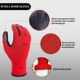 thumbnail image 2 of Guantes de trabajo Evridwear con revestimiento de nitrilo para hombre y mujer, 12 pares, 2 of 7