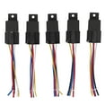 thumbnail image 2 of 5Pcs 40A Automotive Relay Harness, 5 Pin Copper ABS Shell Stable Tidy Connection Car Relay 12V, 2 of 8