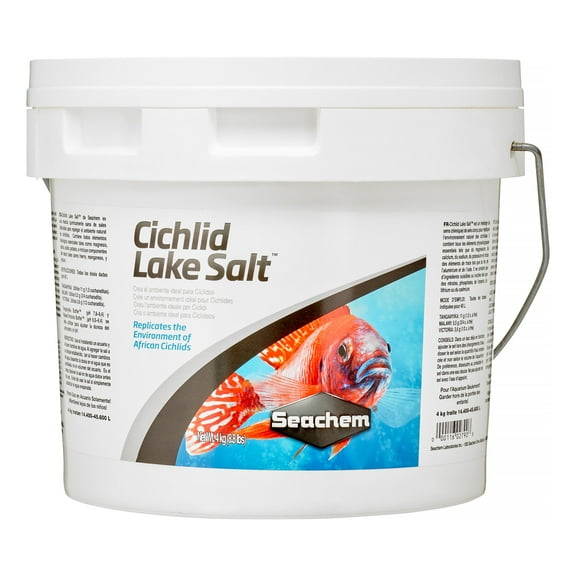 Seachem Cichlid Lake Salt Fish & Aquatic Life Saltwater Treatment, 135.2 Oz