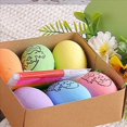 thumbnail image 3 of 12 Piezas de Huevos de Pascua DIY Pintados A Mano 2024 Huevos de Regalo Hecho A Mano para Niños Kit de Pintura de Huevos de Pascua-B, 3 of 5