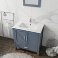 thumbnail image 5 of Goodyo 30" Gray Bathroom Vanity and Sink Combo Modern Drop in Bathroom Cabinet wth Mirror and Drain, 5 of 5