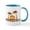 White/Blue Inside, variant on CafePress - Pensacola Beach Palm Trees Design. Mug - 11 oz Ceramic Mug - Novelty Coffee Tea Cup