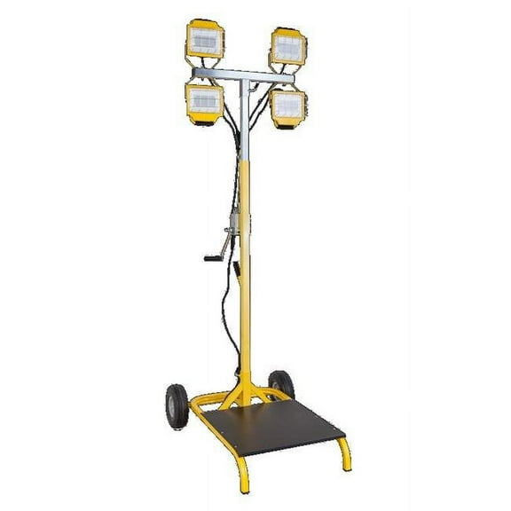 Construction Electrical Products 9322 200W 22000 LED High Lumens Quad Head with Cart Light