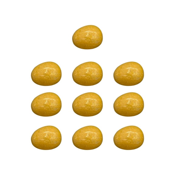 MXTPOV 10pcs Crystal Mini Easter Egges, Exquisite Easter Agate Eggs Decor for Party Favors, Easter Basket Stuffers, Home Decor, Easter Decorations