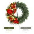 thumbnail image 2 of Pre-lit Christmas Wreath for Front Door, 30 Inch Christmas Wreath with 40 LED Lights, Xmas Wreath for Home Party Indoor Outdoor Use, 2 of 9