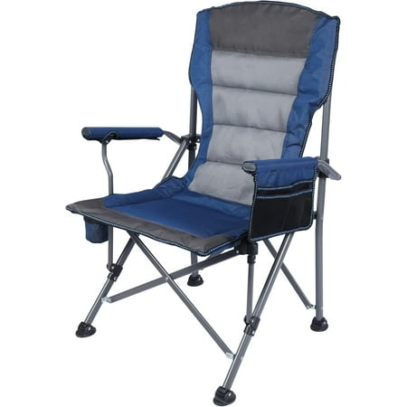 REDCAMP Oversized Folding Camping Chair for Adults Heavy Duty 250lb Sturdy Steel Frame Outdoor Camp Chairs Portable Lawn Chair with High Back and Cup Holder