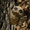 thumbnail image 3 of Garden Decor Tree Owl Decor Outdoor Owl Yard Sculpture Resin Owl Statue Tree Decor, 3 of 5