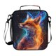 thumbnail image 1 of Fiambrera WEVIBOFU Fire Fox con aislamiento naranja y azul para niños, 1 of 6