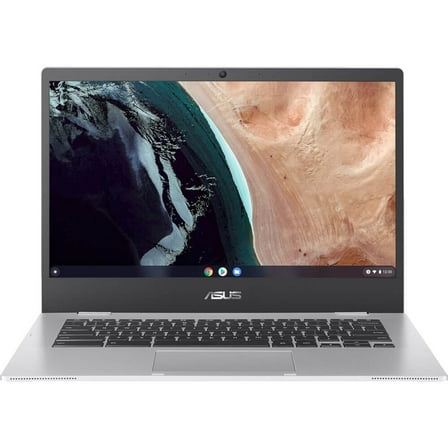 ASUS Chromebook CX1 CX1400CKA-DS84F 14" Full HD Laptop, Intel Celeron N4500 1.1GHz, 8GB RAM, 64GB eMMC, Chrome OS, Transparent Silver