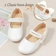 thumbnail image 4 of Toddler Little Girl Mary Jane Dress Shoes Ballet Flats for Girl Party School Shoes Bowknot Princess Shoes, 4 of 6