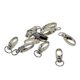thumbnail image 1 of 10 Unids Broches Clips Giratorios s De Presión Con 10mm Ancho Interno Curvo Pteado Para Artesanía Monedero DIY Macarena Llavero de broche de langosta, 1 of 8