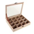 thumbnail image 1 of Caja de Almacenamiento de Bricolaje Jinwen Joyero de madera 16 Ranuras, 1 of 7
