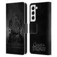 thumbnail image 1 of Head Case Designs Officially Licensed HBO Game of Thrones Key Art Iron Throne Leather Book Wallet Case Cover Compatible with Samsung Galaxy S22 5G, 1 of 6