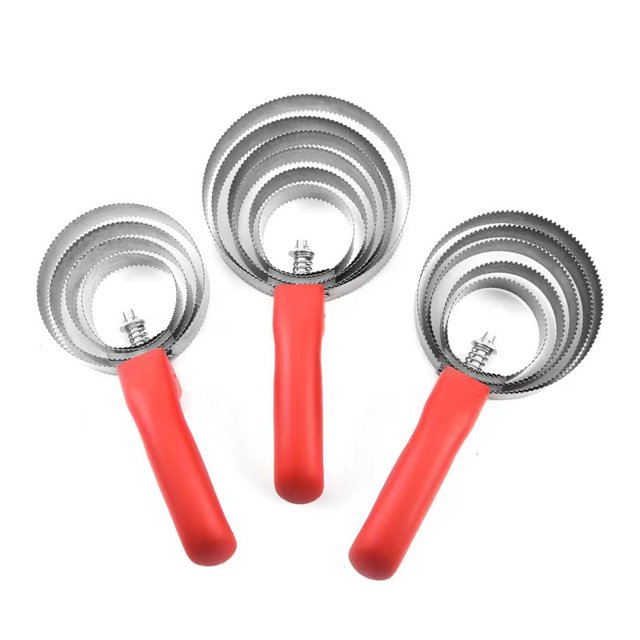 Paquete de 3 peines de curry de acero inoxidable reversibles con agarre suave al tacto, peines de curry de acero inoxidable reversibles (rojo)