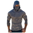 thumbnail image 2 of Handshe Summer Print Lightweight Breathable Sun Protective Hooded Jacket, UPF 50+ UV Protection with Integrated Face Cover for Outdoor Hiking Running Cycling Activities,Plus Size, 2 of 3