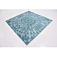 thumbnail image 2 of Unique Loom 3141449 6 x 6 ft. Grace Sofia Square Rug, Turquoise, 2 of 2