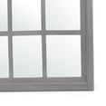 thumbnail image 4 of GDF Studio Remington Traditional Handmade Arched Windowpane Mirror, Gray Wash, 4 of 8