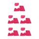 thumbnail image 3 of Injueey 3 paquetes/lote de alfombras de baño que no se desprenden, textura suave, fuerte absorción de agua, fácil limpieza, baño, rosa roja Type2 NO2, 3 of 6