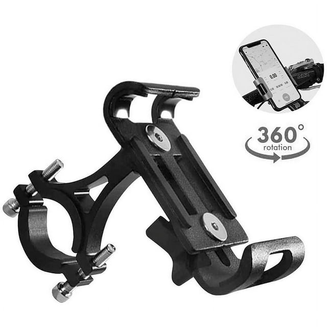 Roam Bike Phone Mount - Adjustable Handlebar of Motorcycle Phone Mount for Electric, Mountain, Scooter, and Dirt Bikes - Bike Phone Holder Compatible w/ iPhone & Android Cell Phones