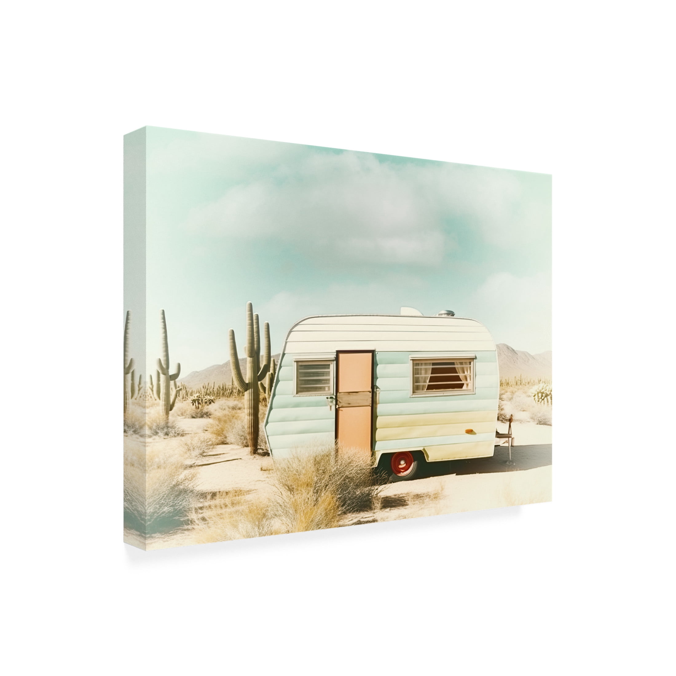 Canvas Wall Art - Decent Exposures 'Desert Trip 1977' Wall Art for Living Room, Bedroom, or Office Décor by Trademark Fine Art - 19 x 14 Inches
