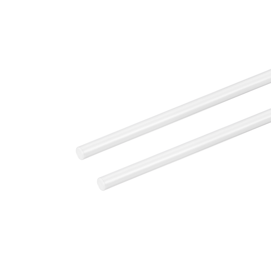 Uxcell ABS Styrene Plastic Round Bar Rod,1/8" Dia 20" Length,White for
