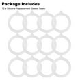 12pcs Silicone Sealing Rings Gaskets for Mason Jar, EEEkit Silicone