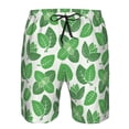 thumbnail image 3 of Fotbe Green Leaves Trajes de Baño Estampados para Hombre, Shorts de Verano de Secado Rápido, Ropa de Playa, Bañadores-XX-Large, 3 of 6