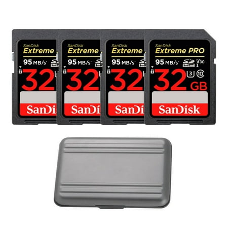 UPC: 0040962907412 | SanDisk 32GB Extreme Pro SD Card Bundle with Portable Security Case