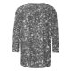 thumbnail image 4 of Tejiojio Women's Sequin Top Round Neck 3/4 Sleeves Sparkly Casual Party Blouse S-2XL, 4 of 5
